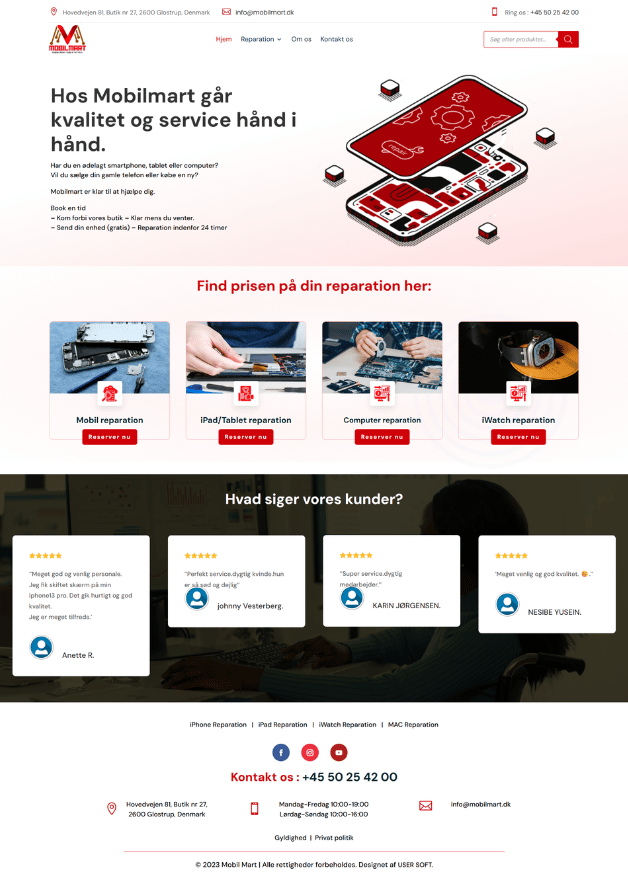 Mobil Mart e-commerce website developed by Webzo – Website Development & SEO Company